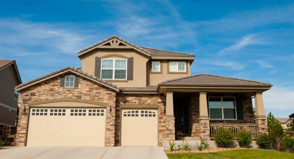 House in suburban development of Denver, Colorado.